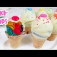 Ice cream cone rainbow cake pops / Eis Creme Regenbogen Cake Pops