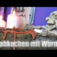 Halloween Rezept: Grabkuchen mit Regenwürmern